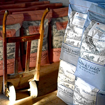 photo de sacs de farine des Moulins de l'Andelle